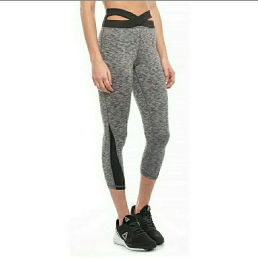 MANDUKA crisscross waistband crop Leggings